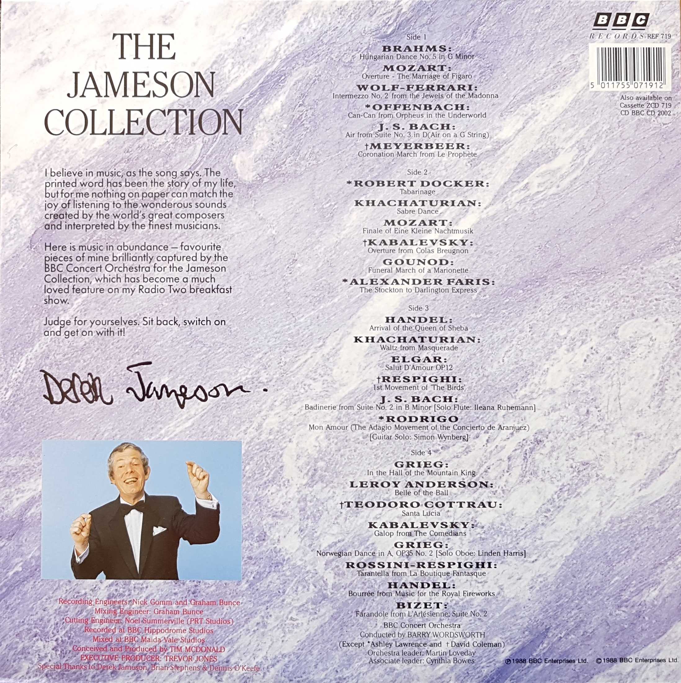 Picture of REF 719 Derek Jameson collection by artist Derek Jameson  from the BBC records and Tapes library